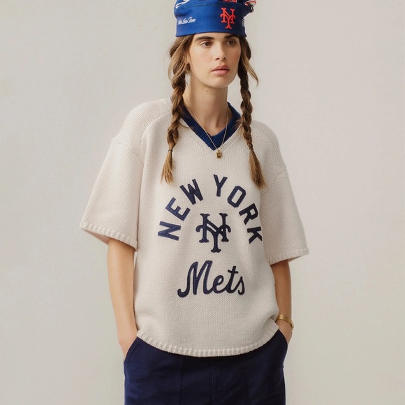 Aime Leon Dore x New York Mets Short-Sleeve Knit Sweater